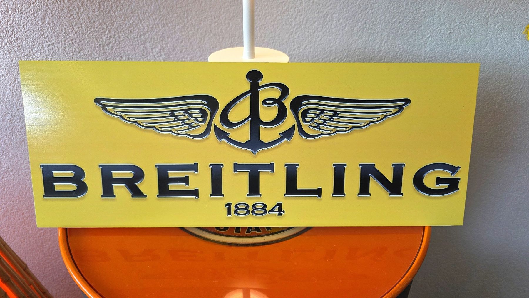 Breitling Insegne: BREITLING WERBE SCHILD – Usato da Winterthur venduto da Navitimer 3