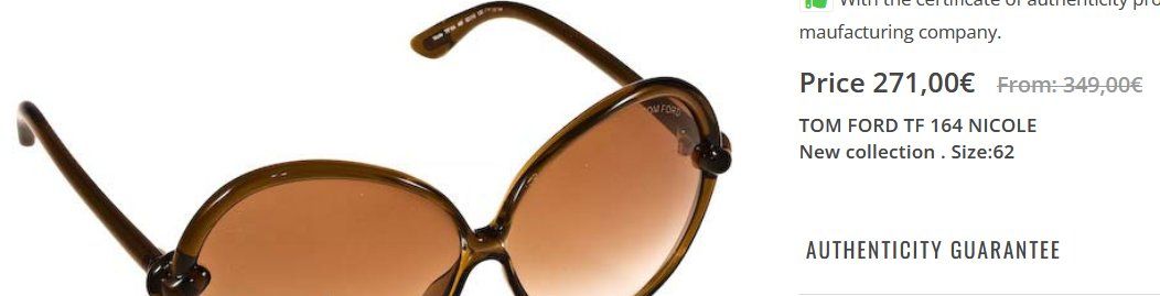 Tom Ford Occhiali & Lenti: Sonnenbrille Tom Ford Lunettes de soleil – Usato da Collonges venduto da arashee 5