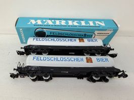 Märklin 4632 Märklin Kesselwagen FELDSCHLÖSSCHEN 2er Set