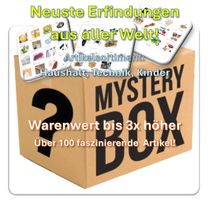 Mystery-Box mit über 100 Artikeln: Haushalt, Technik, Kinder