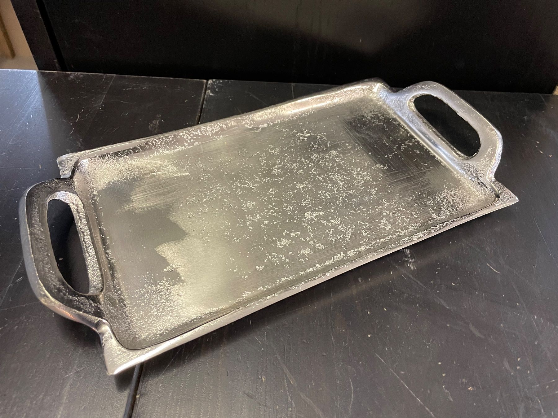 Servierplatten: Serviertablett/in Aluminium Silber/Neu/OVP – Neu und originalverpackt aus Volketswil von rubin74