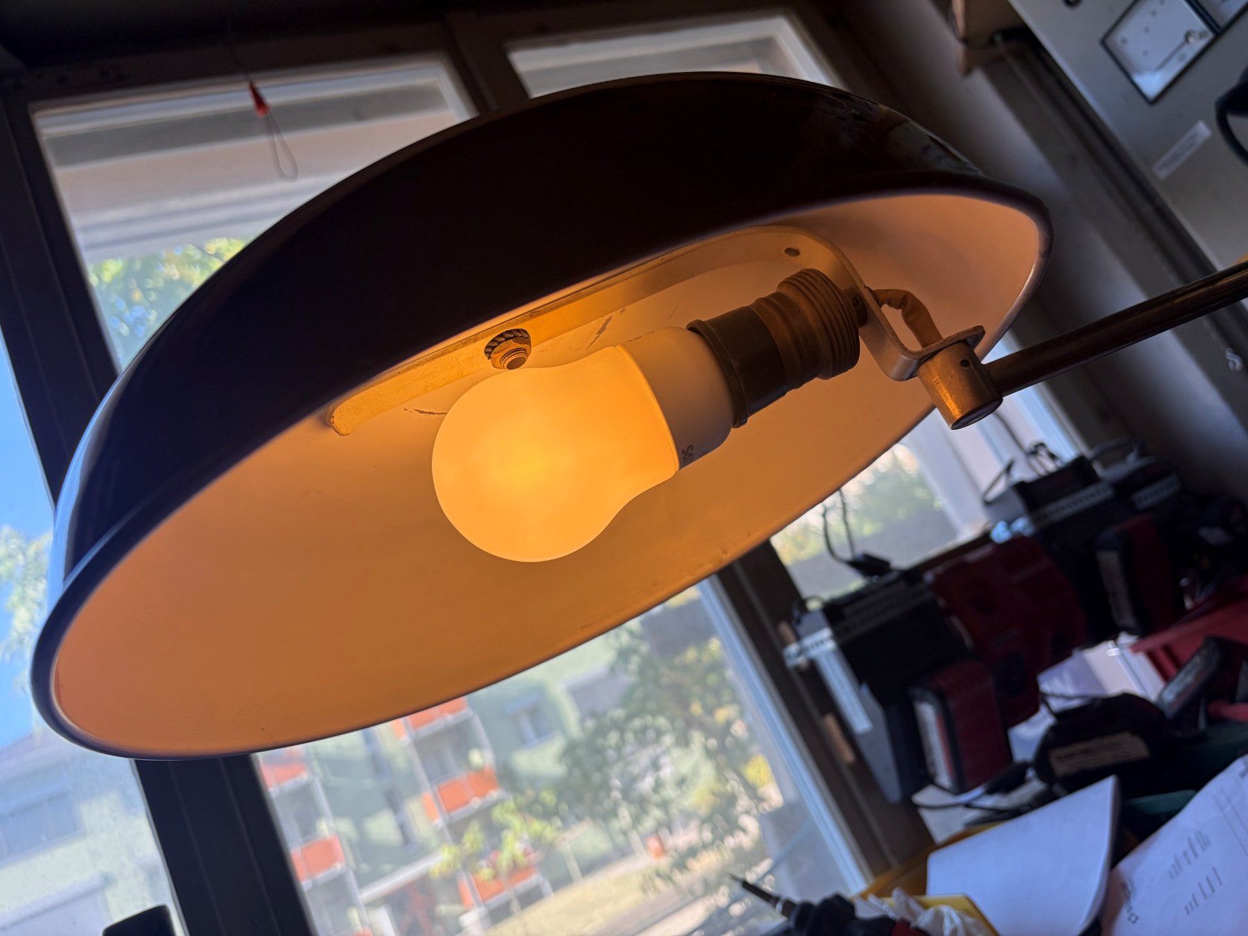 Lampade: Tischlampe Quick 1500 Alfred Müller braun – Usato da Chur venduto da Milfri 3