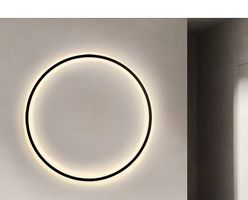 runde Wandleuchte im minimalistischen Style