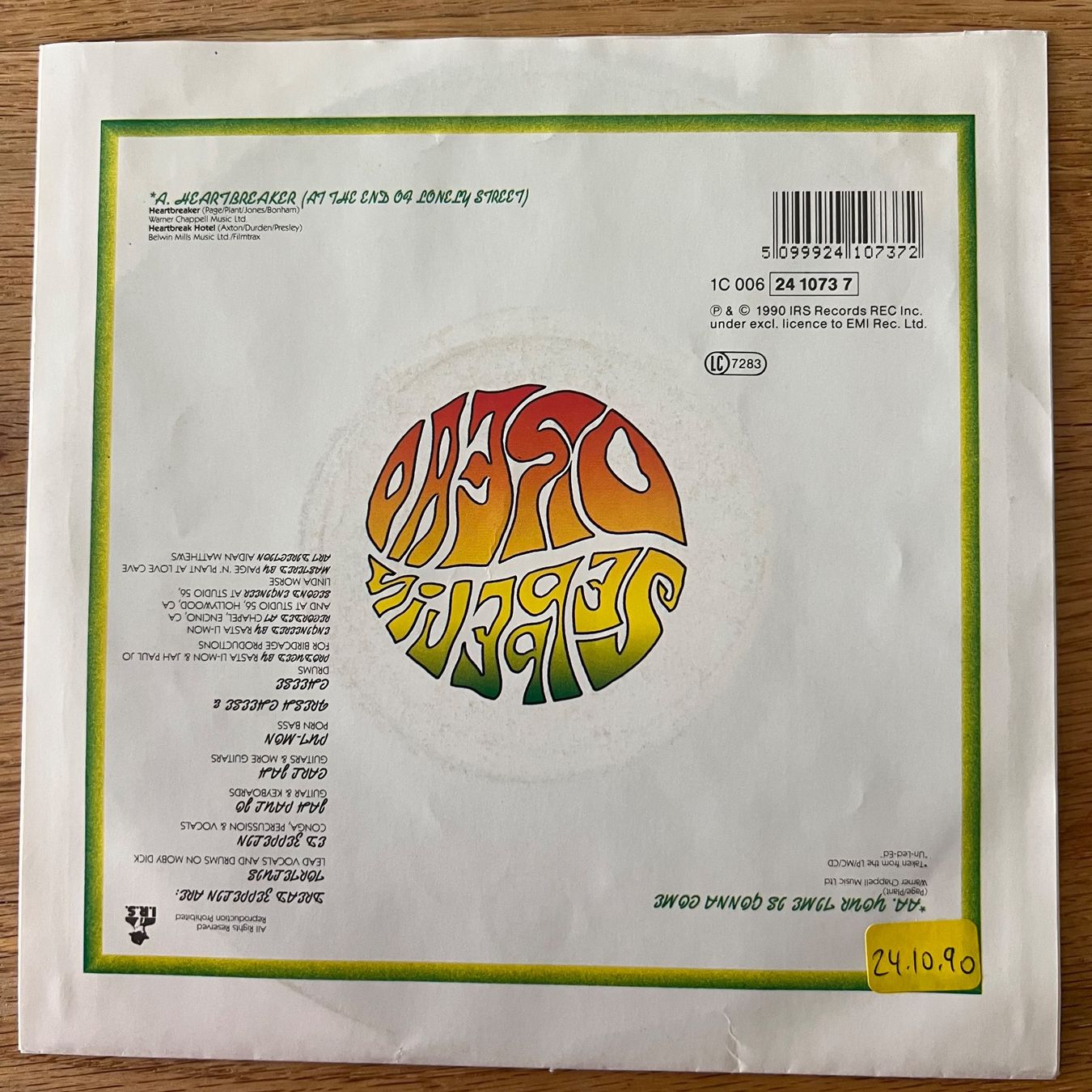 Dischi in vinile: Dread Zeppelin - Heartbreaker / 1. EU-Press. 1990 – Usato da Gais venduto da soundcave57 1