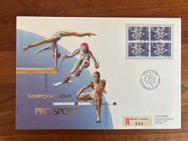 FDC Grossbrief Sondermarken Viererblock 1986 ET  (F130)