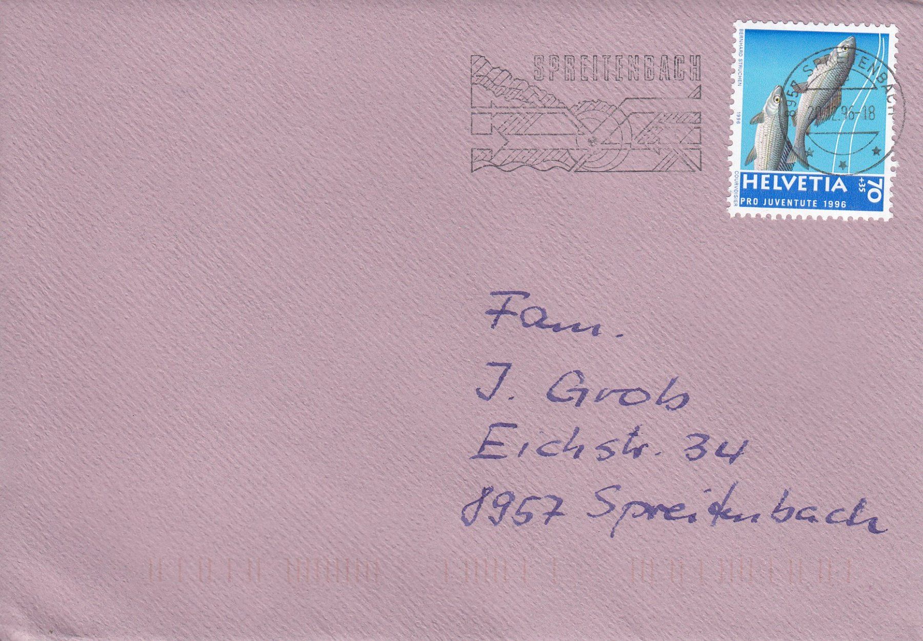 Tutti i francobolli: Pro Juventute 1996, 8957 Spreitenbach – Usato da Spreitenbach venduto da Mustang_1105