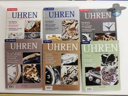 6 Uhren-Jahrbucher "Chronos" 1999 - 2004