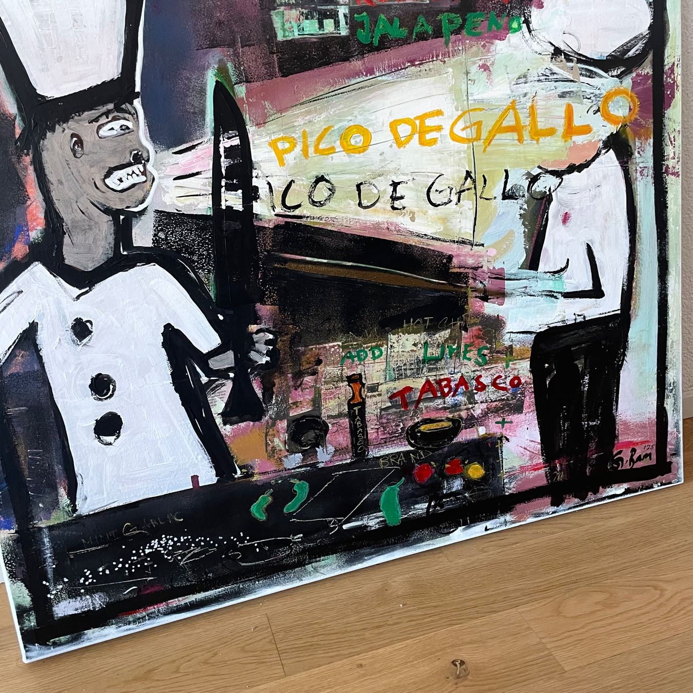 Dipinti: Neo Expressionism Kunst Modern Urban Chef Küche Kitchen Bild – Nuovo (secondo la descrizione) da St. Niklausen LU venduto da Stefan_Bammert_Art 4