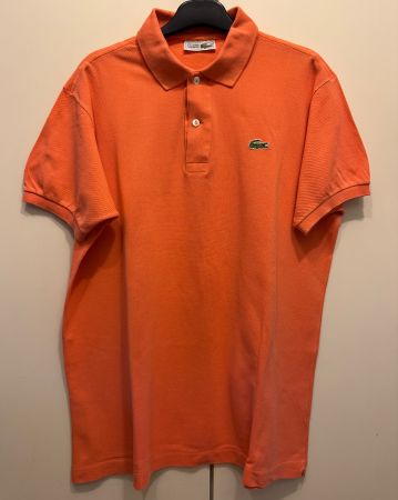 Polo shirt LACOSTE vintage, orange, Taille 5 (L)