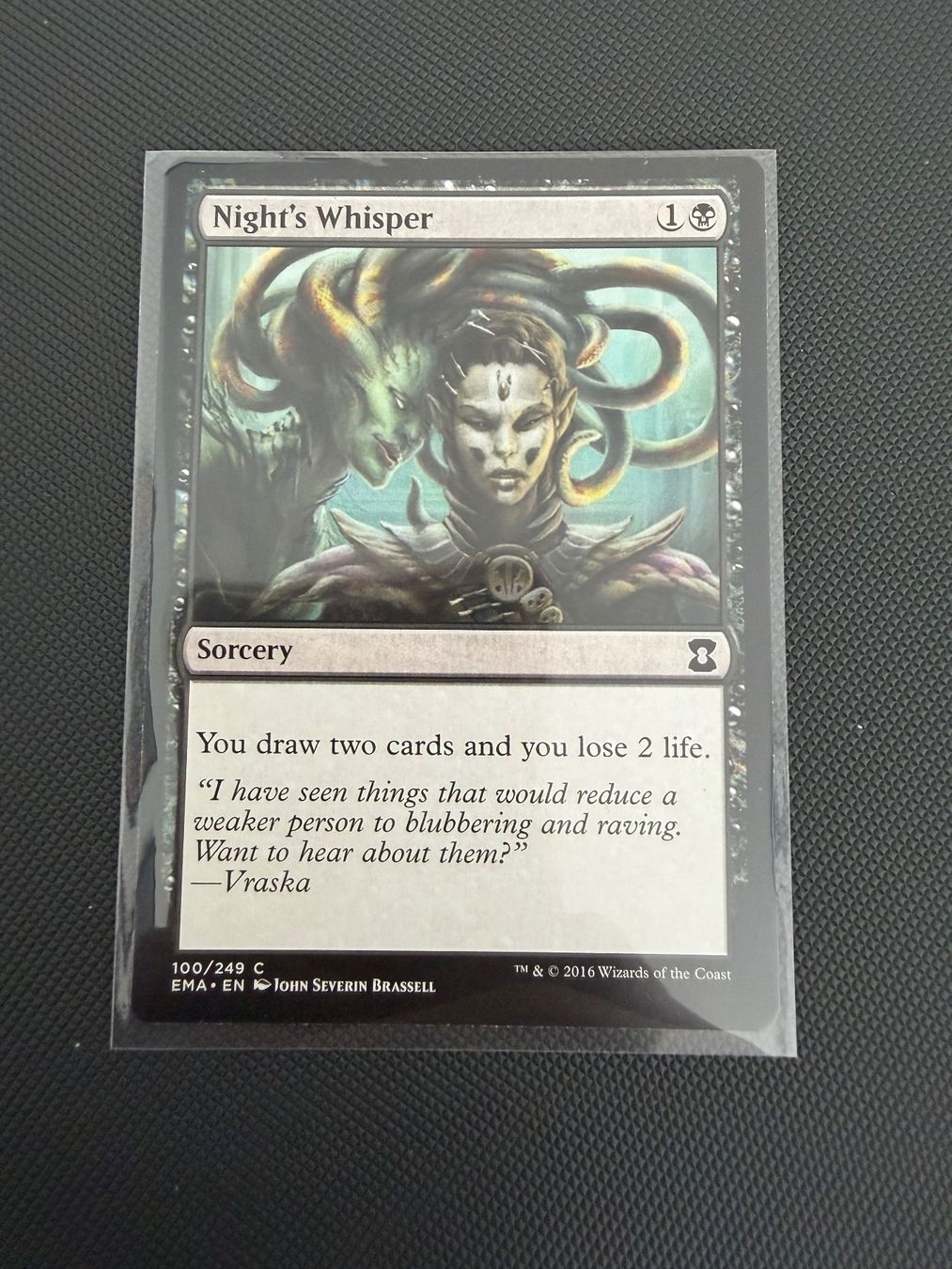 Magic The Gathering Carte collezionabili: Night's Whisper – Usato da Ulisbach venduto da joelsj