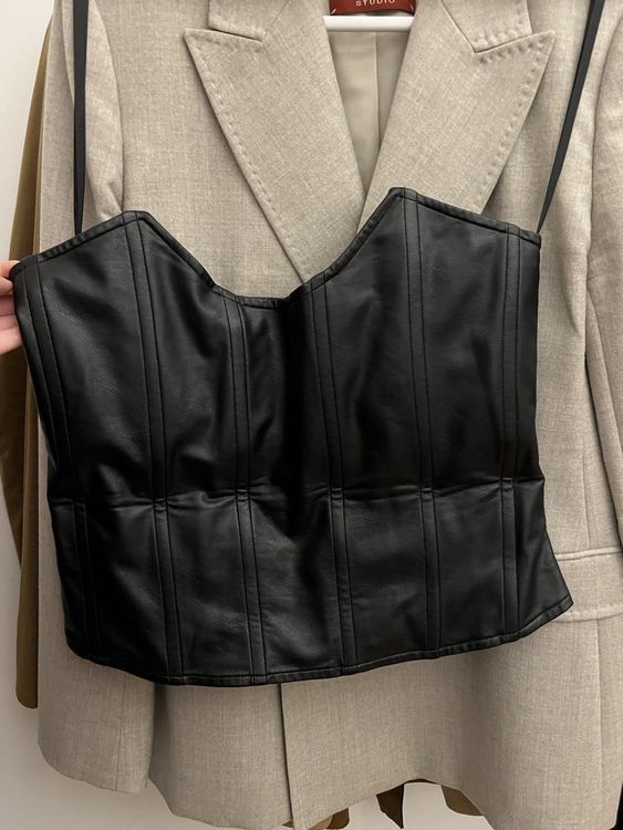 Echtes Leder Korsett Für Taillentraining - Mit Stahlstäbchen & Schnürung