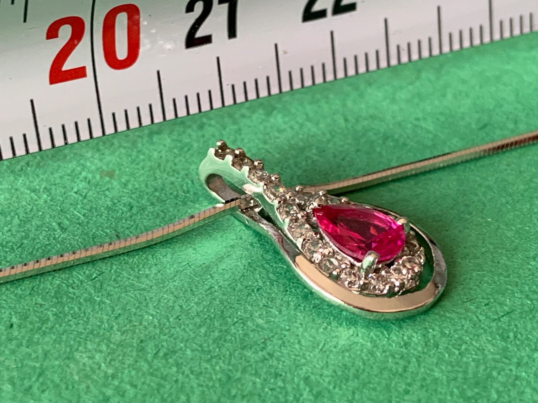 Ciondoli: Schlangenkette pinkiger Tropfen – Usato da Laufen venduto da belleskulptur 3