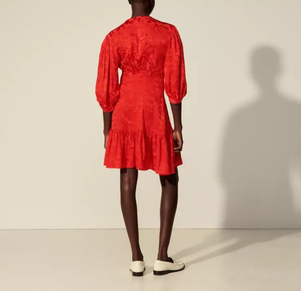 Sandro Vestiti: SANDRO red silk dress XS/34 – Nuovo (secondo la descrizione) da Zürich venduto da Angela_Fashion_Lover 4
