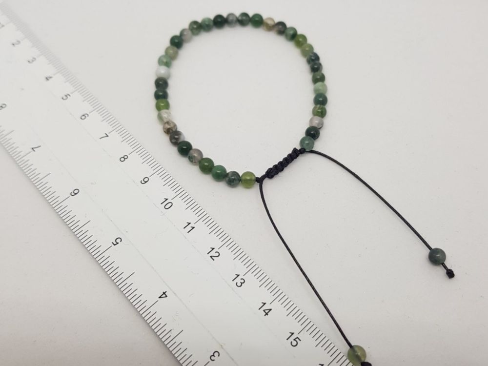 4 Stück Edelstein-Armbänder 4mm - Stretch Armbänder Für Damen