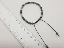 Stein Armband Moosachat 4mm Neu und ungetragen