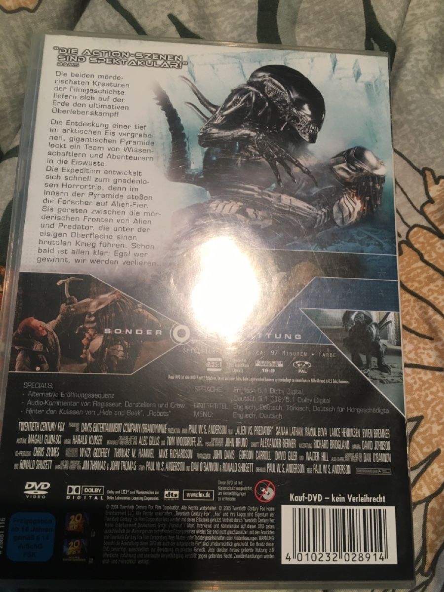Tous les DVDs: Alien vs Predator 1 – D'occasion à Seengen par Predator86 1