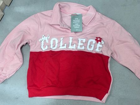 H&M Mädchen Sweatshirt College Rosa/Rot, Gr. 122/128 Top