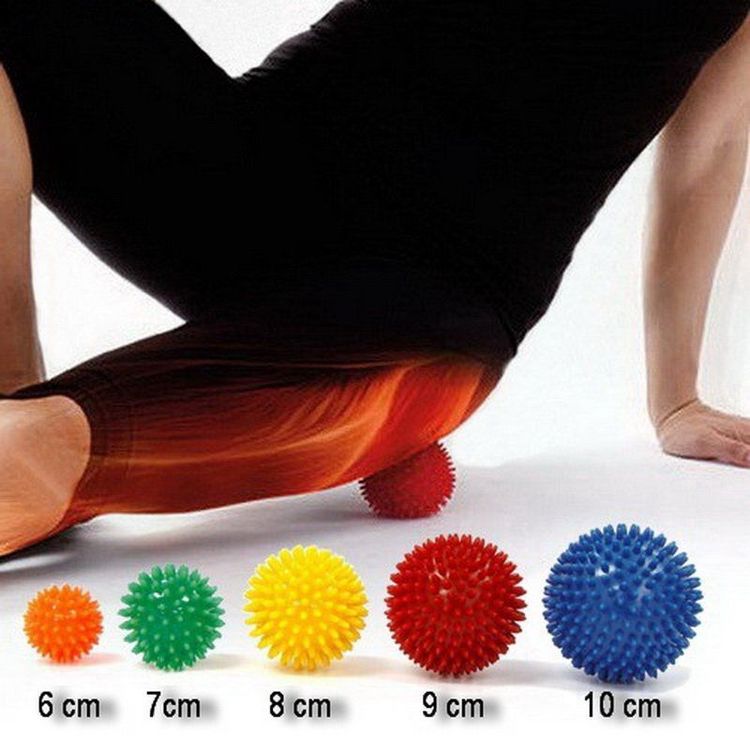 TREXO Doppel-Massageball 8cm - Für Rücken & Nacken - EPP Schaum Mittlere Härte