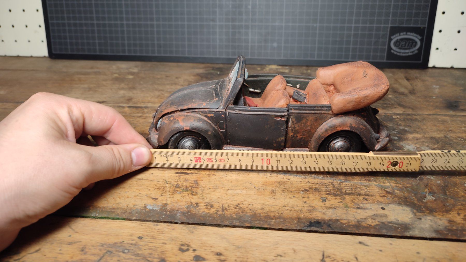 Volkswagen Modellini d'auto: Wunderschöner alter VW Käfer Cabriolet 21 cm – Usato da Gelterkinden venduto da MYSTOREFORYOU4460 7