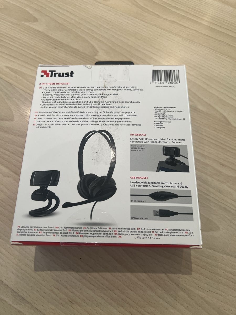 Webcams: Trust Home Office Set: Webcam + Headset - Neuwertig! – Neu und originalverpackt aus Fehraltorf von flo0606 1