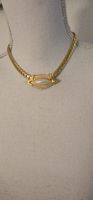 Elegante Goldkette mit Perle & Zirkonia, Schmuck Rarität Som