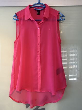 H&M Sommer Bluse, Grösse 36, Pink - Top Zustand!