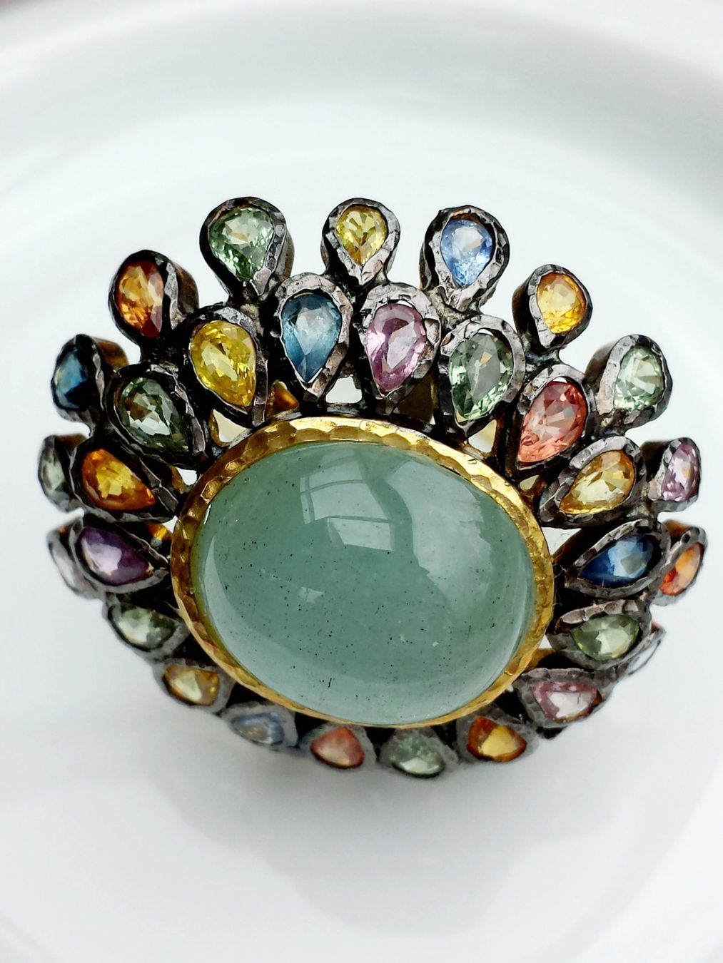 Anelli: Aquamarin Safir Ring – Nuovo (secondo la descrizione) da Zürich venduto da adriben 9