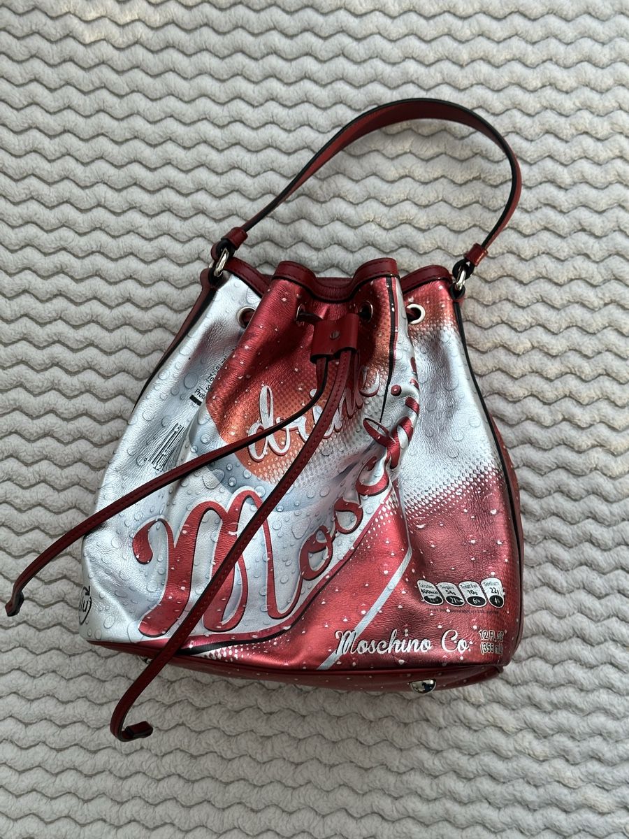 Moschino Borse da donna: Moschino Coca-Cola-inspired leather bucket bag – Usato da Uhwiesen venduto da CelineDior 3