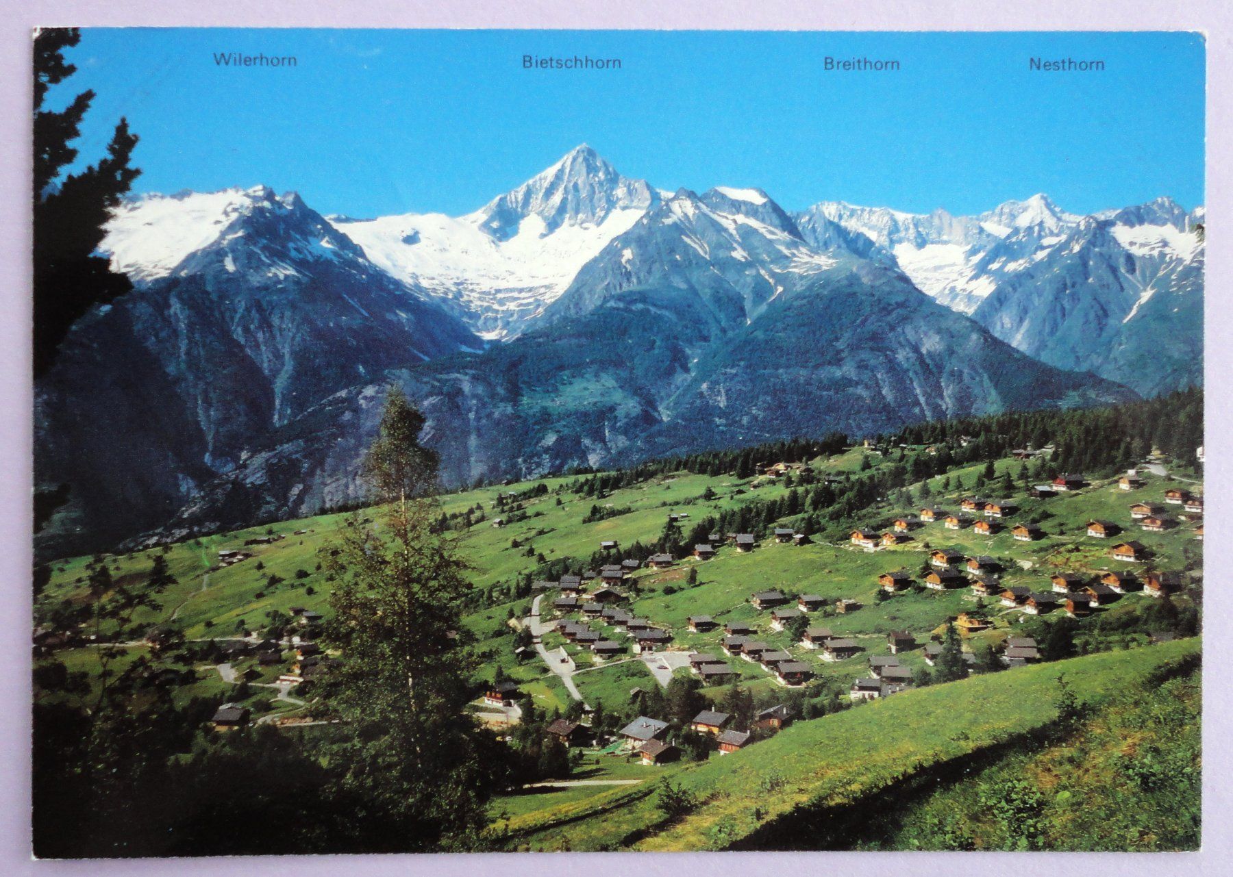 Cartoline postali: Ried und Gärlich ob Bürchen, Wallis – Usato da Fétigny venduto da Billy2miny