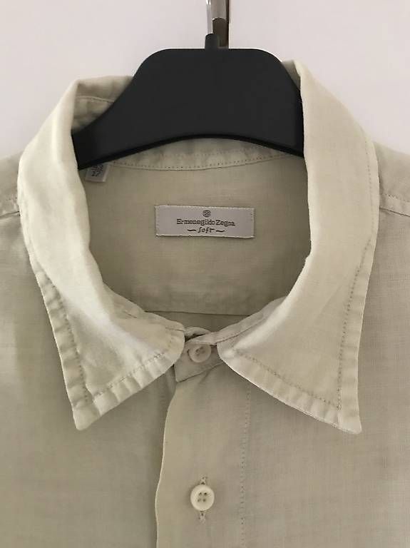 Camicie: Zegna Luxushemd Leinen Gr. 43(17)  – Usato da Küsnacht ZH venduto da Mappel