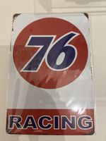 Vintage 76 Racing Blechschild Deko Schild Wanddeko