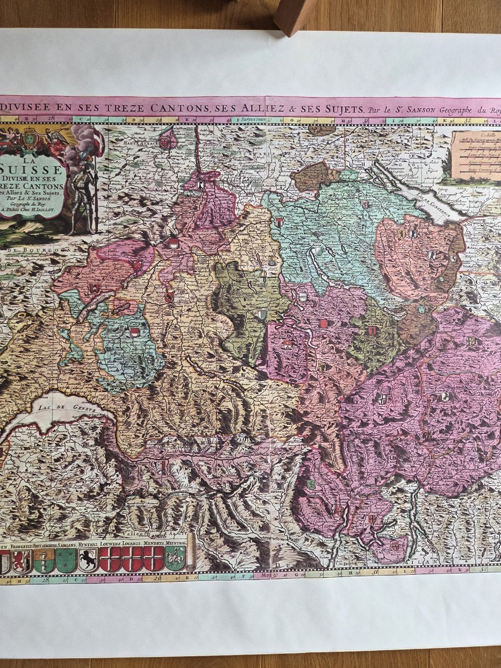 Cartine & Atlanti: historische Schweizer Landkarte 1696 – Usato da Rickenbach Sulz venduto da Kodachrom 4
