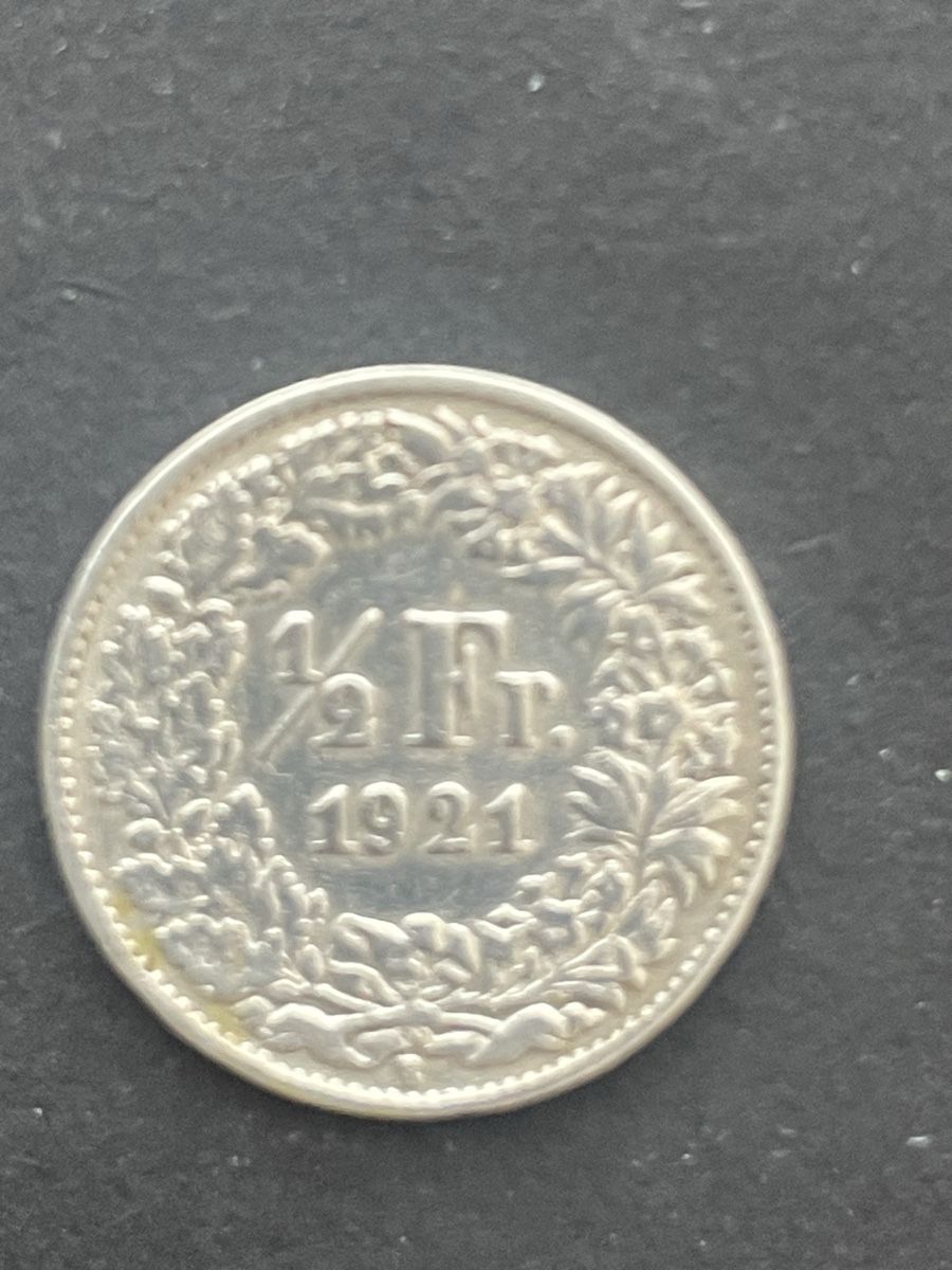 Alle Münzen: -.50 Silber CH Jahr 1921 – Gebraucht aus Meierskappel von Hala03