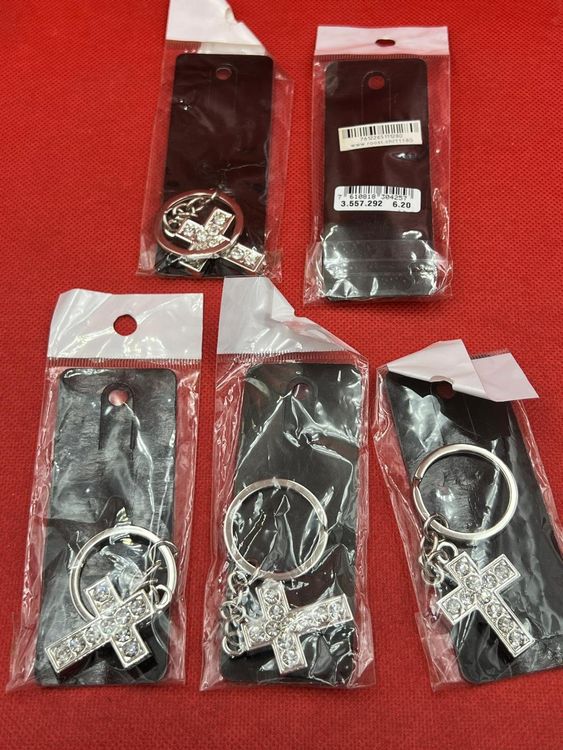 Keltischer Kreuz Schlüsselanhänger personalisiert Handgestempelt