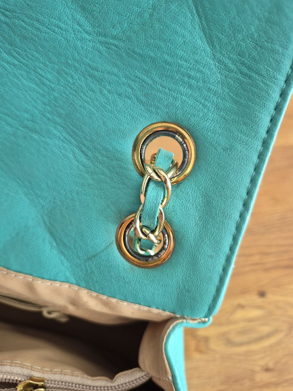 Borse da donna: Türkisblaue Handtasche in Leder – Nuovo (secondo la descrizione) da Thun venduto da Reb80 4