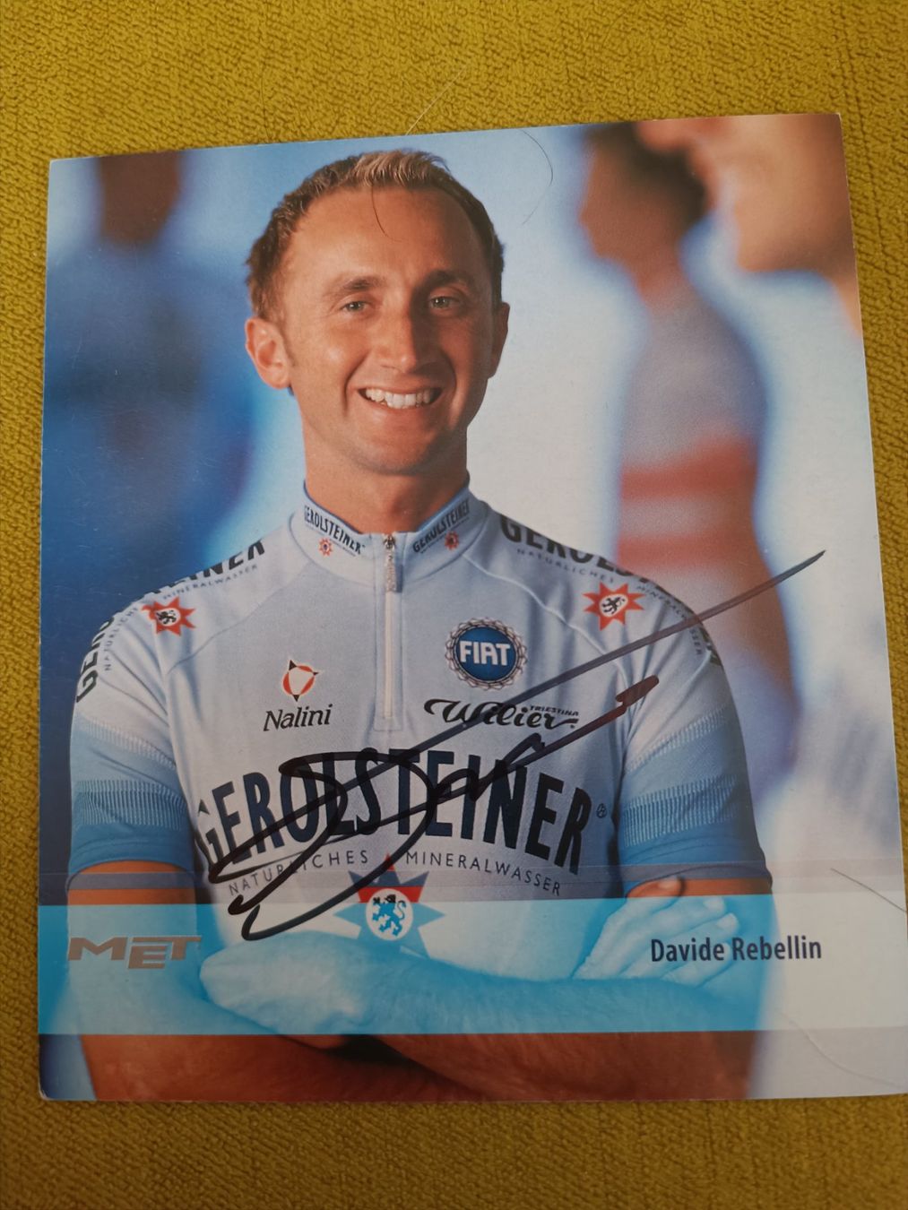 Autografi: Davide Rebellin - verstorben 2022 – Usato da Menziken venduto da Artographs