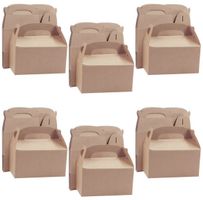 Paquet de 24 boîtes cadeaux en carton kraft
