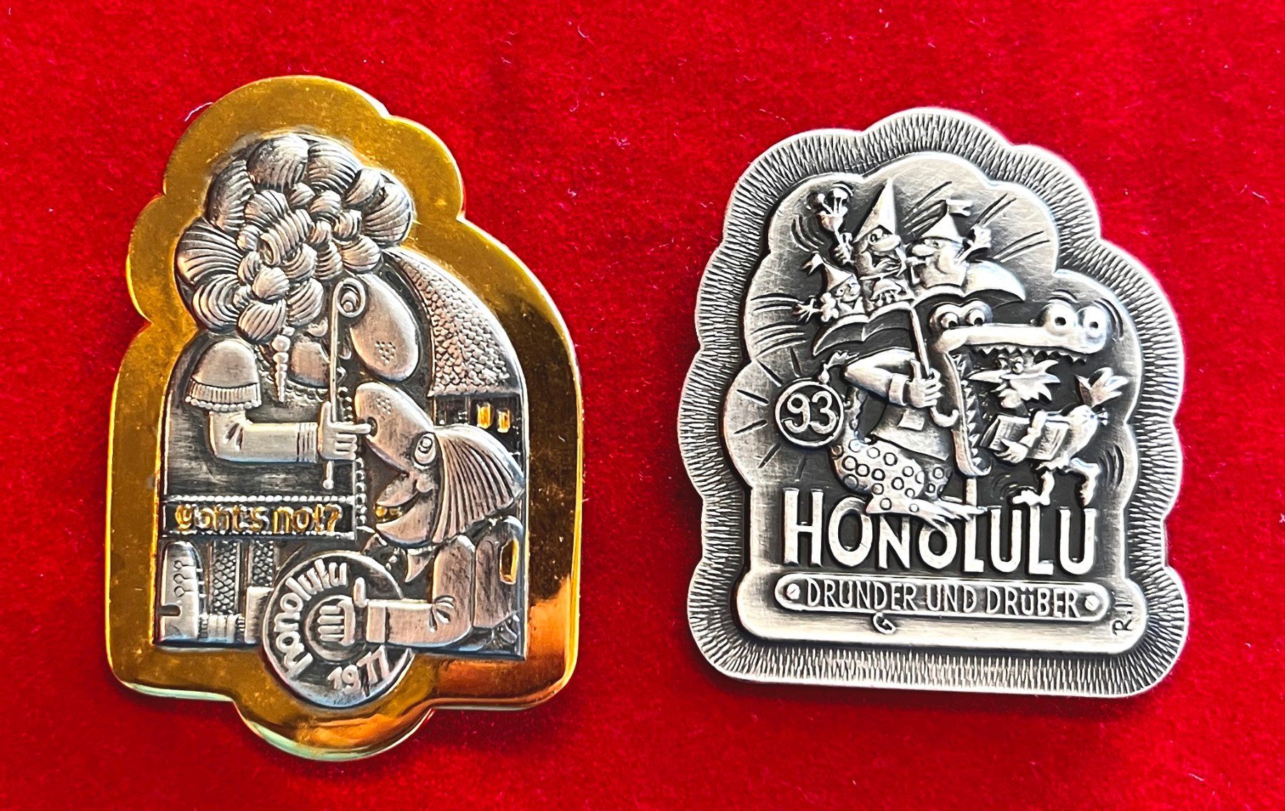 Plaketten & Abzeichen: Fasnachtsplaketten, Honolulu – Gebraucht aus Obernau von Wgnom