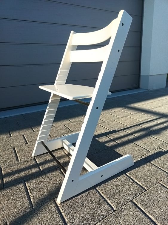 Weisser Kinderhochstuhl, Tripp Trapp Stuhl 1