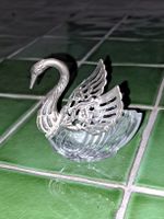  Schwanenfigur aus Glas Evt.Zuckerdose
