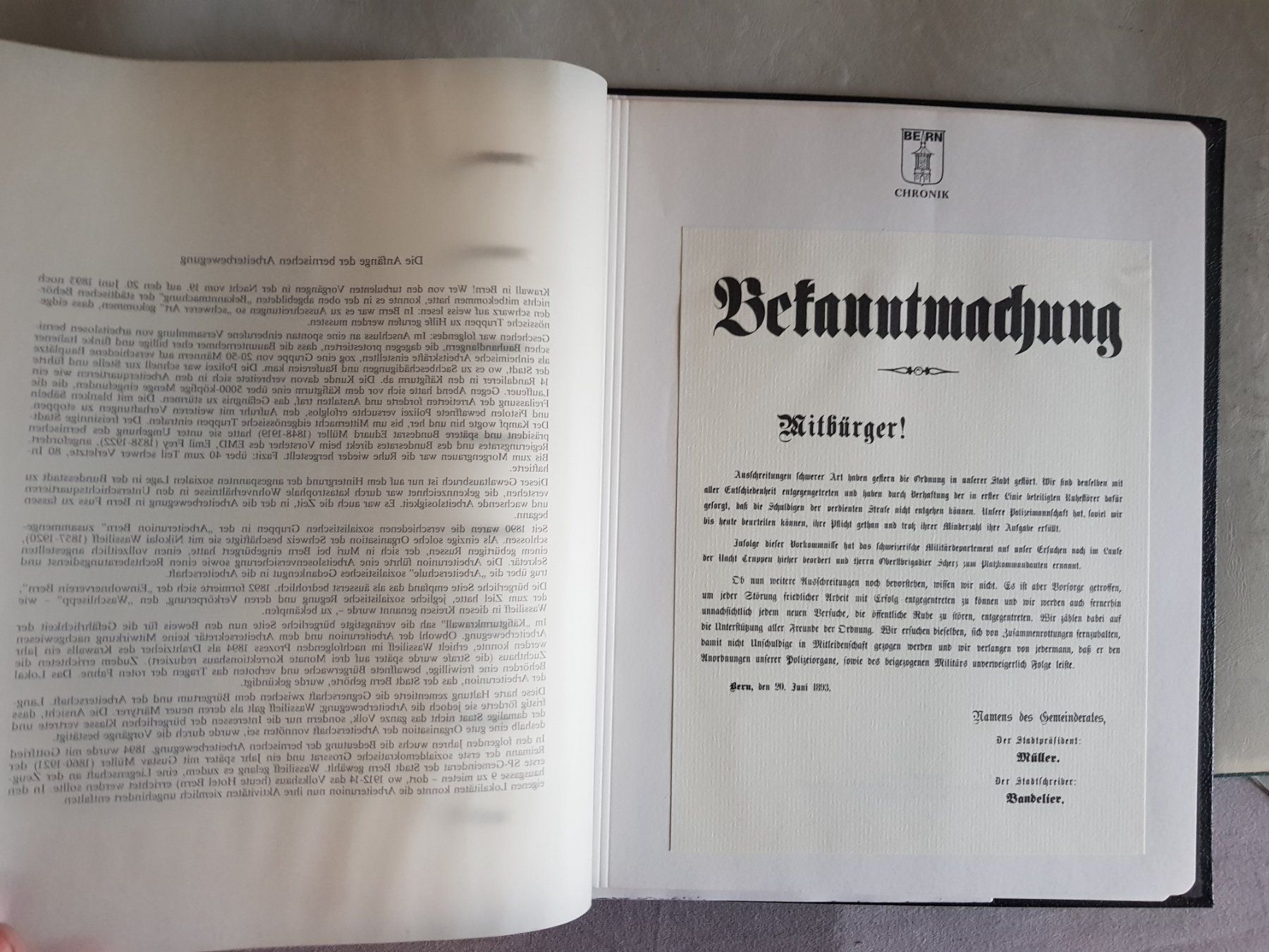 Libri: Bern Chronik - Ring Buch - Sir Rowland Hill AG – Usato da Walterswil BE venduto da Lonitti 6