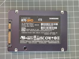 Samsung 870 QVO 4000 GB, 2.5" SSD fast wie neu! AB 250.-