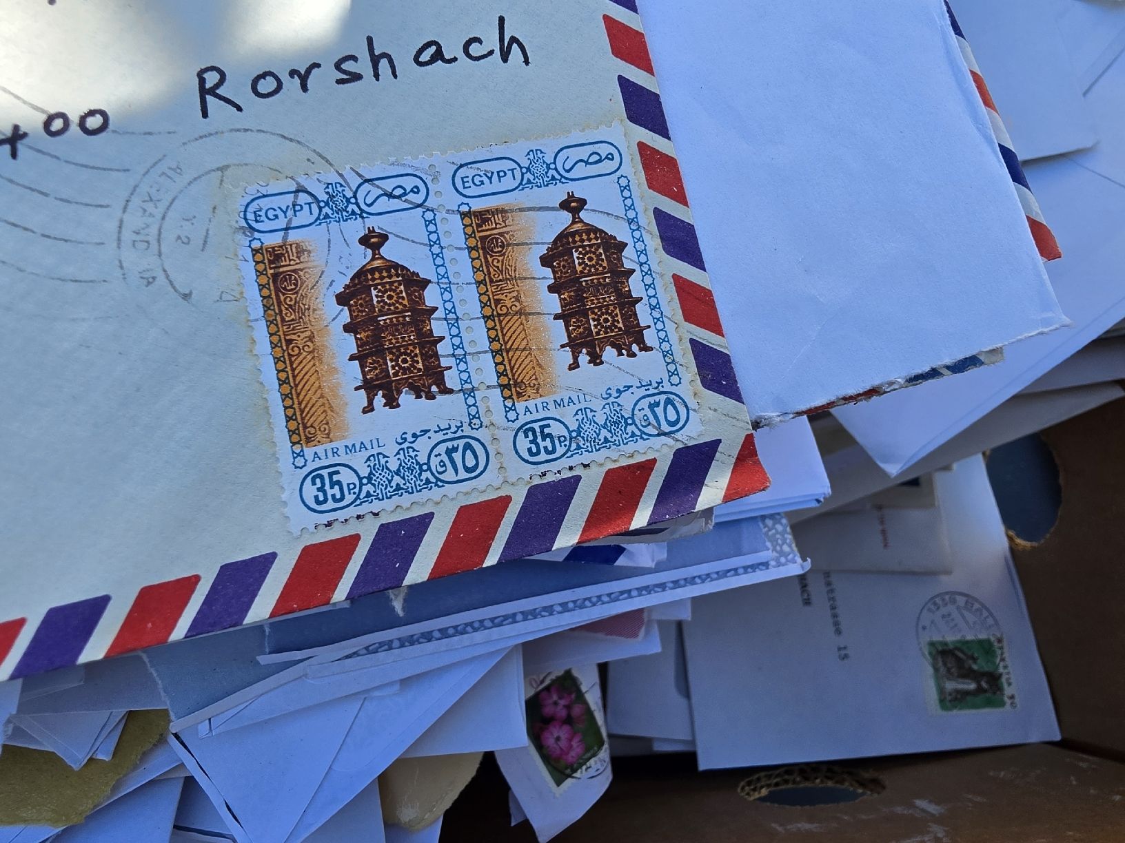 Alle Briefmarken: Briefumschlag Sammlung Postversand unfrankiert briefmarken  – Gebraucht aus Mettlen von elios0888 9