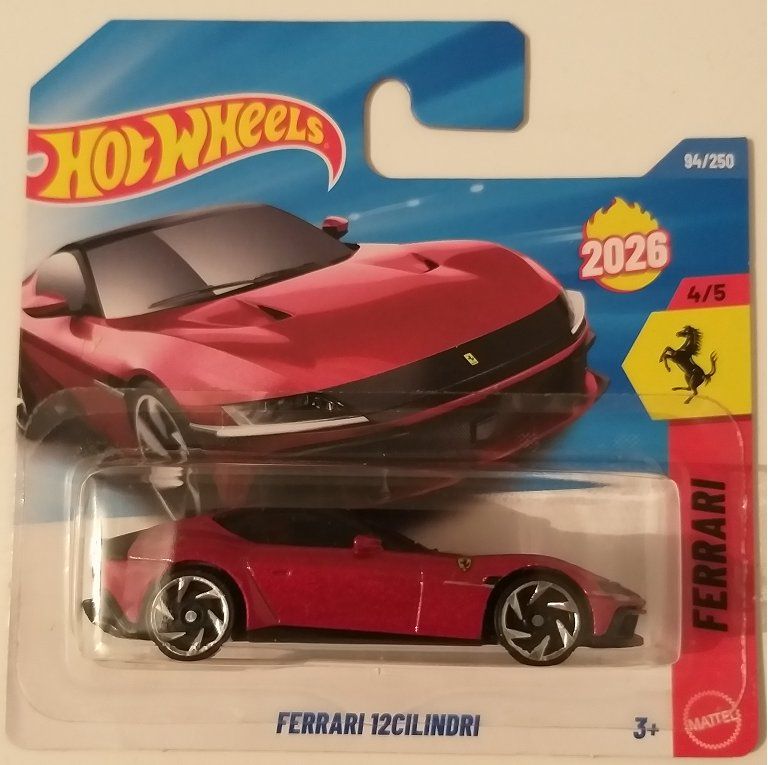 Ferrari Modellini d'auto: Hot Wheels Ferrari 12 Cilindri – Nuovo e nell'imballaggio originale da Brugg AG venduto da Evilweevil