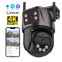 4k 8mp ptz wifi Kamera Doppel objektiv Dual-Screen Tracking
