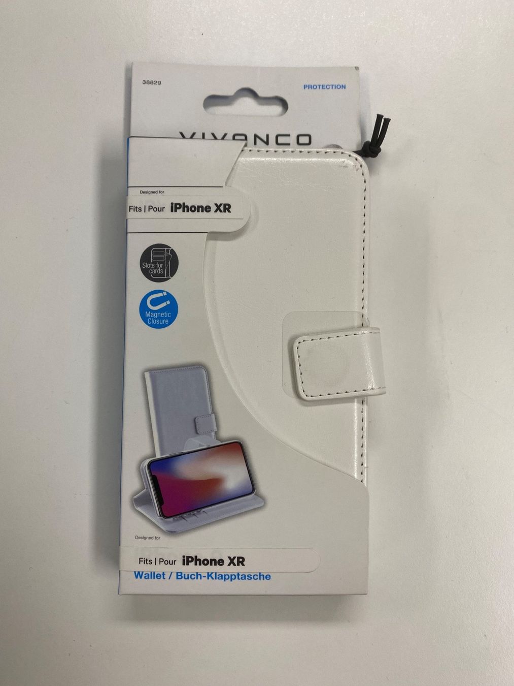 Cover & Protezioni schermo: IPhone XR Wallet Buch Klapptasche Cover White – Nuovo (secondo la descrizione) da Zürich venduto da Tavares2077