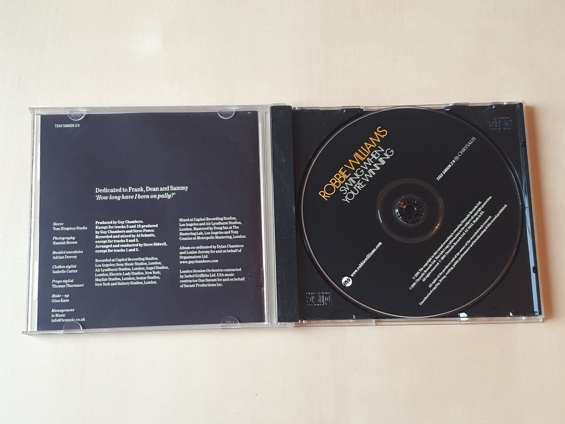 CDs: Robbie Williams Swing when you're winning – D'occasion à Stansstad par collectorsshop 2