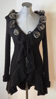 S 36 TUZZI edler kuschelwarmer Strickmantel Strickjacke lang