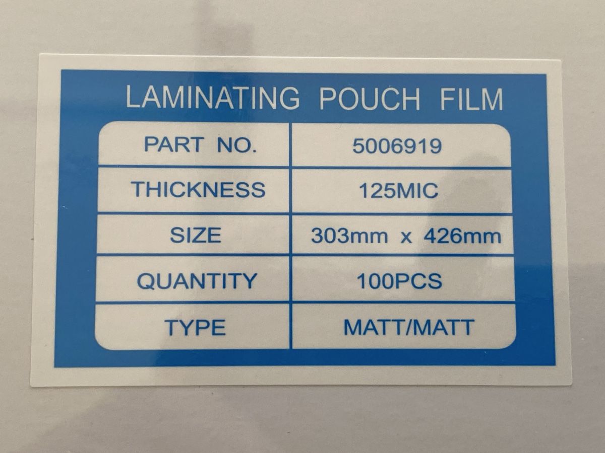 Lackretusche & Schutzfolien: Laminier Folie A3  100 Stück – Neu und originalverpackt aus Mülligen von Flockenstiel