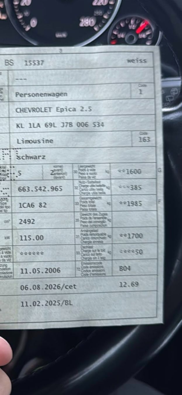 Chevrolet Automobili: chevrolet epica aut. – Usato da Winterthur venduto da ama_6wzm 4